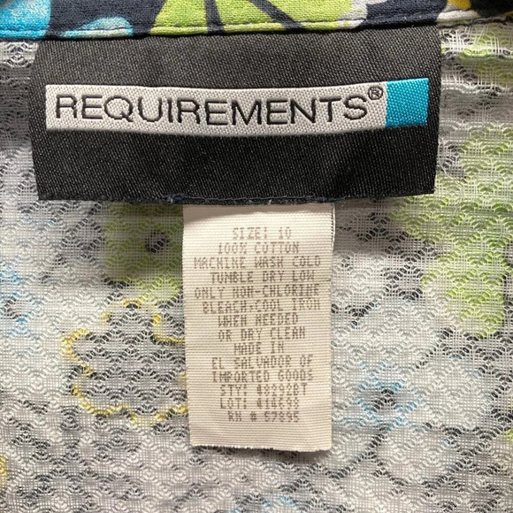 Vintage Requirements Floral Blazer Jacket, Size 10, Textured‎ Colorful Cotton - Picture 2 of 8